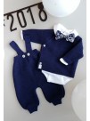Selana - Merino Wool Sweater - Navy